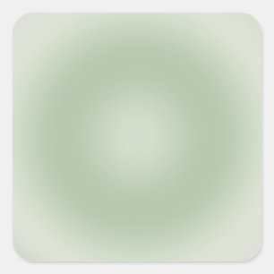 Sage Green Gradient Aura Vierkante Sticker