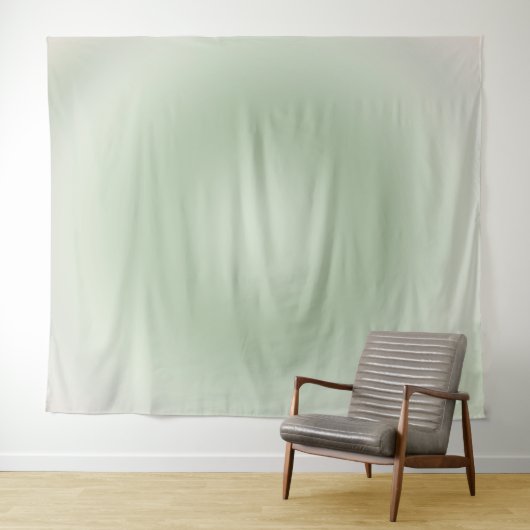 Sage Green Gradient Aura Wandkleed (In Situ (horizontaal))