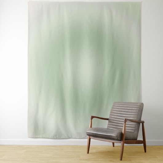 Sage Green Gradient Aura Wandkleed (In situ)