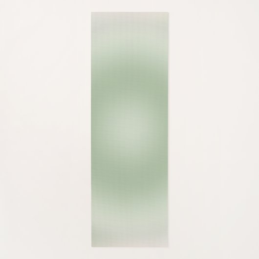 Sage Green Gradient Aura Yogamat (Voorkant)