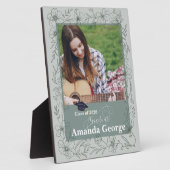 Sage Green Graduation Photo Keepsake Class of 2026 Fotoplaat (Zijkant)