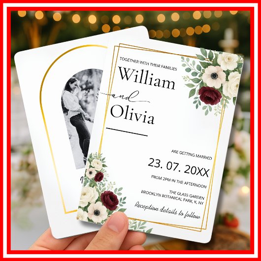 Sage Green Greenery Goud Geometrische Rustieke Huw Kaart