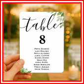 Sage Green Greenery Trouwtafel Zitting Grafiek Kaart