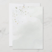 Sage Green Greenery White Floral Wreath Wedding Kaart (Achterkant)