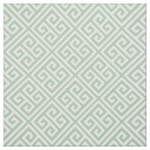 Sage Green Grieks sleutelpatroon Stof (Swatch)