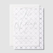 Sage Green grillige kalligrafie bruiloft Vellum Uitnodigingen (Offset (Uitnodiging))