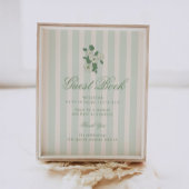 Sage Green Guest Book Table Sign Poster
