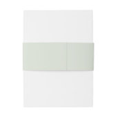 Sage Green Hand Drawn Floral Monogram Wedding Uitnodigingen Wikkel (Achterkant Voorbeeld)