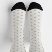 Sage Green Heart Pattern Socks Sokken (Top)