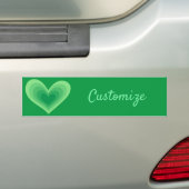 Sage Green Heart Thunder_Cove Bumpersticker (Op auto)