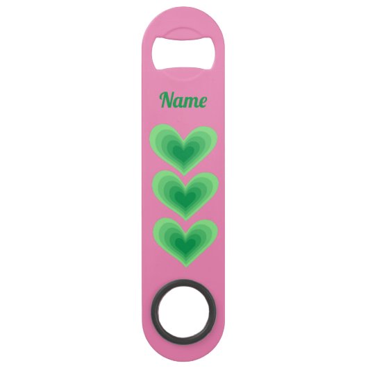 Sage Green Heart Thunder_Cove Speed Flessenopener (Voorkant)