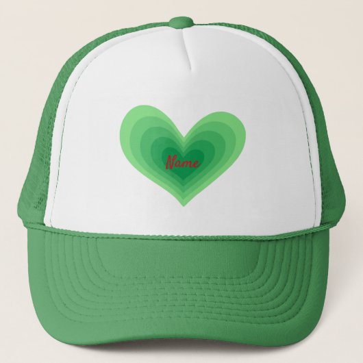 Sage Green Heart Thunder_Cove Trucker Hat Pet (Voorkant)