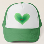 Sage Green Heart Thunder_Cove Trucker Hat Trucker Pet (Voorkant)