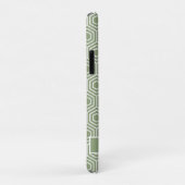 Sage Green Hexagon Honingraat Geometrisch Patroon Case-Mate iPhone Case (Achterkant/rechts)