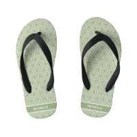 Sage Green Hexagon Honingraat Patroon Naam