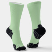 Sage Green High-Performance Athletic Crew Sokken (Gebogen)