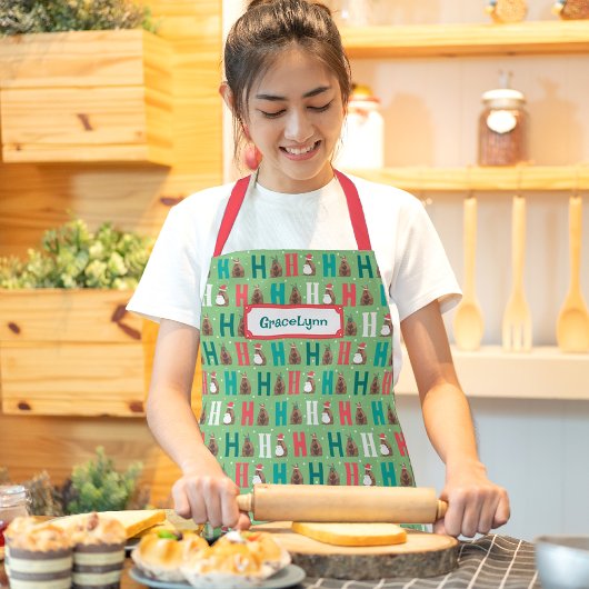 Sage Green Ho Ho Armadillo Schort