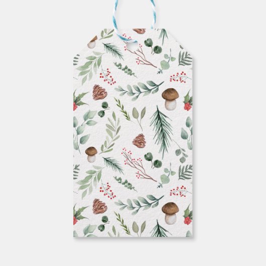 Sage Green Holiday Gift Tag Cadeaulabel (Achterkant)