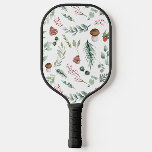 Sage Green Holiday Personalized Pickleball Paddle (Achterkant)
