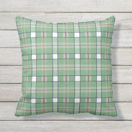 Sage Green Hot Pink Pset buitenshuis Pillow 16x16 Buitenkussen