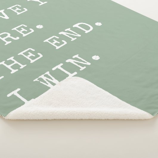 Sage Green I Love You Meer Valentijnsdag Cadeaus Sherpa Deken (3/4)