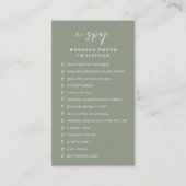 Sage Green I Spy Wedding | Deel de liefde QR-code Informatiekaartje (Achterkant)