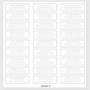 Sage Green Individual Guest Adresetiketten Sticker