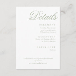 sage green  informatiekaartje