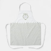 Sage Green Irish Celtic Swan Love Knot Family Name Schort (Voorkant)