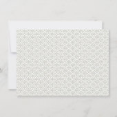 Sage Green Irish Celtic Swan Love Knot Monogram Notitiekaartje (Achterkant)