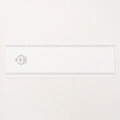 Sage Green Irish Celtic Swan Love Knot Monogram Yogamat (Achterkant (horizontaal))