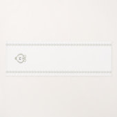 Sage Green Irish Celtic Swan Love Knot Monogram Yogamat (Voorkant (horizontaal))