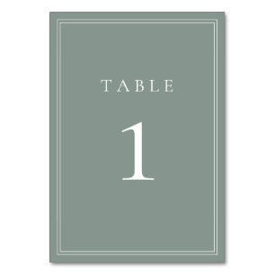 Sage Green is een moderne minimalistische bruiloft Kaart