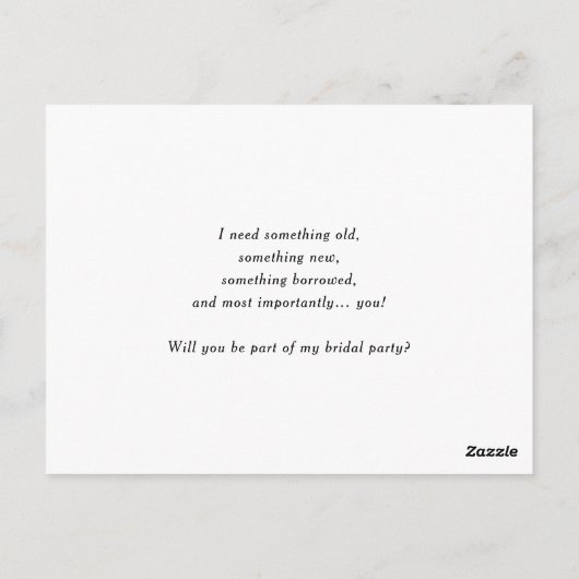 Sage Green is m'n Kaart op Bloemenmeisje (Achterkant)