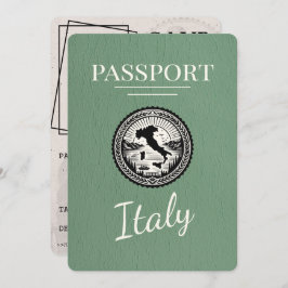 Sage Green Italië Paspoort Save The Date