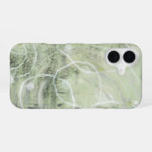 Sage Green Ivory Abstract Design iPhone 16 Hoesje (Achterkant horizontaal)