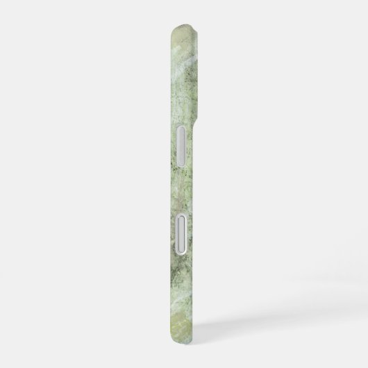 Sage Green Ivory Abstract Design iPhone 16 Hoesje (Rechterkant)
