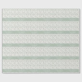 Sage green kerstmis modern minimaal botanisch cade cadeaupapier (Vlak)