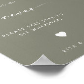 Sage Green Kies een stoel in plaats van een kant b Poster (Hoek)