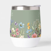 Sage Green Kleurrijke Wildflowers Naam (Links)