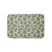 Sage Green Koe Print Badmat (Voorkant)