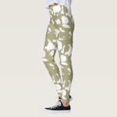 Sage Green Koe Print Leggings (Links)