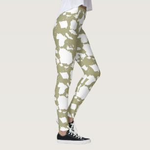 Sage Green Koe Print Leggings