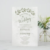 Sage Green laat het programma Elegant Budget Weddi (Staand voorkant)