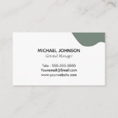 Sage Green Lawncare & Landscaping Service Visitekaartje (Achterkant)