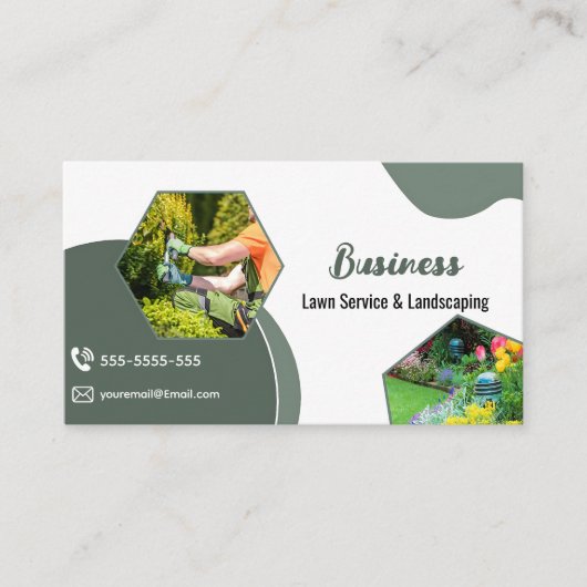 Sage Green Lawncare & Landscaping Service Visitekaartje (Voorkant)