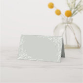 Sage Green Leaf Motif Thanksgiving Folded Plaatskaartje (Voorkant)