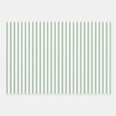 Sage Green Leaf Pattern | Stripesatroon Inpakpapier Vel (Voorkant 3)