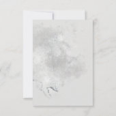 Sage Green Leafy Alabaster Dahlia Waterverf Wash RSVP Kaartje (Achterkant)