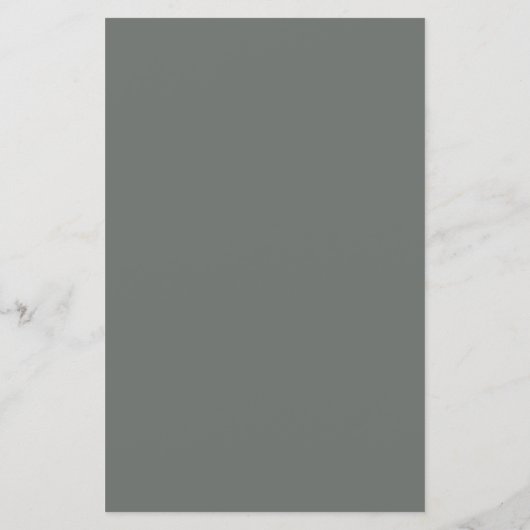 Sage Green Leafy Crest Monogram Weddenschap Menu (Achterkant)